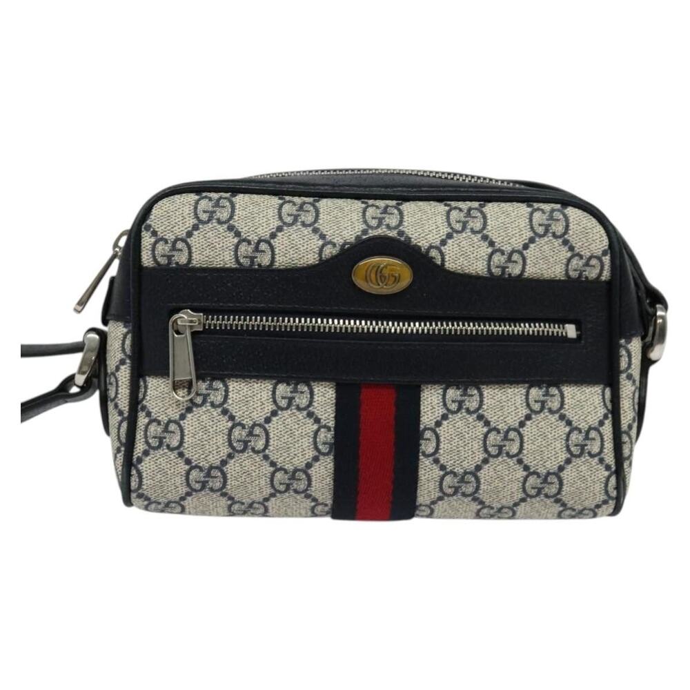 Gucci GG Supreme Web Crossbody Bag Beige